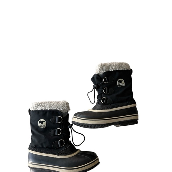 SOREL Black Rocky Duck Boots Jasper Thinsulate Mid Calf Winter Snow Boot Size 5 - Picture 9 of 11